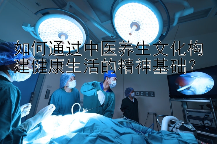 如何通过中医养生文化构建健康生活的精神基础？